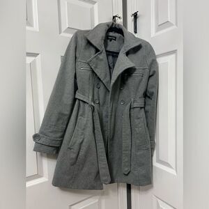New look grey pea coat